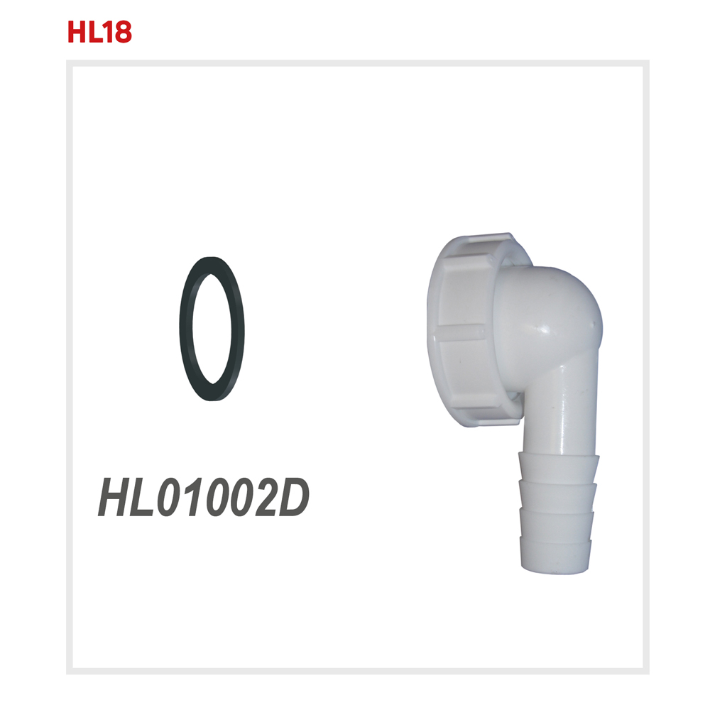 HL18 Коліно-перехідник 6/4" х 3/4"