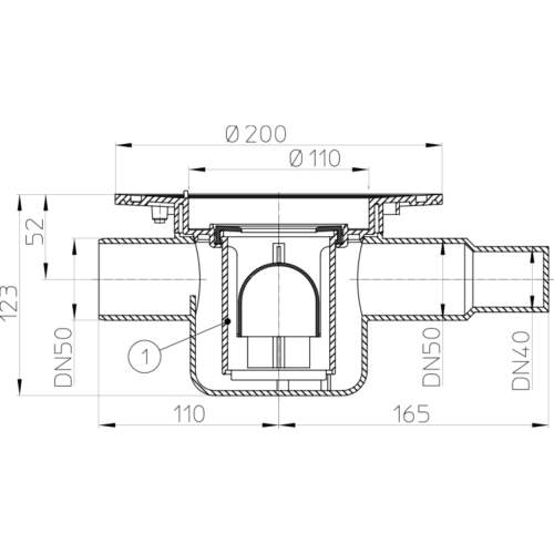 HL300K Корпус DN50_cхема