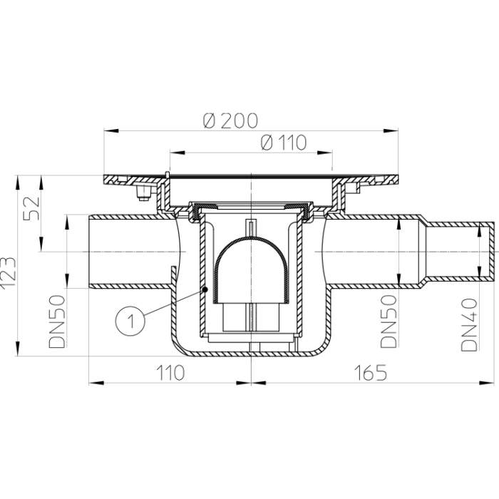 HL300K Корпус DN50_cхема