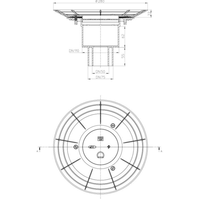 HL310NK-3020 Корпус трапу_схема