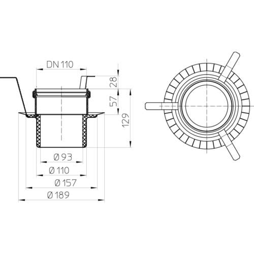 HL840 Протипожежна муфта R90_схема