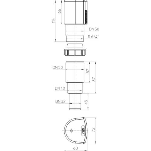 HL903 Повітряний клапан DN50_схема