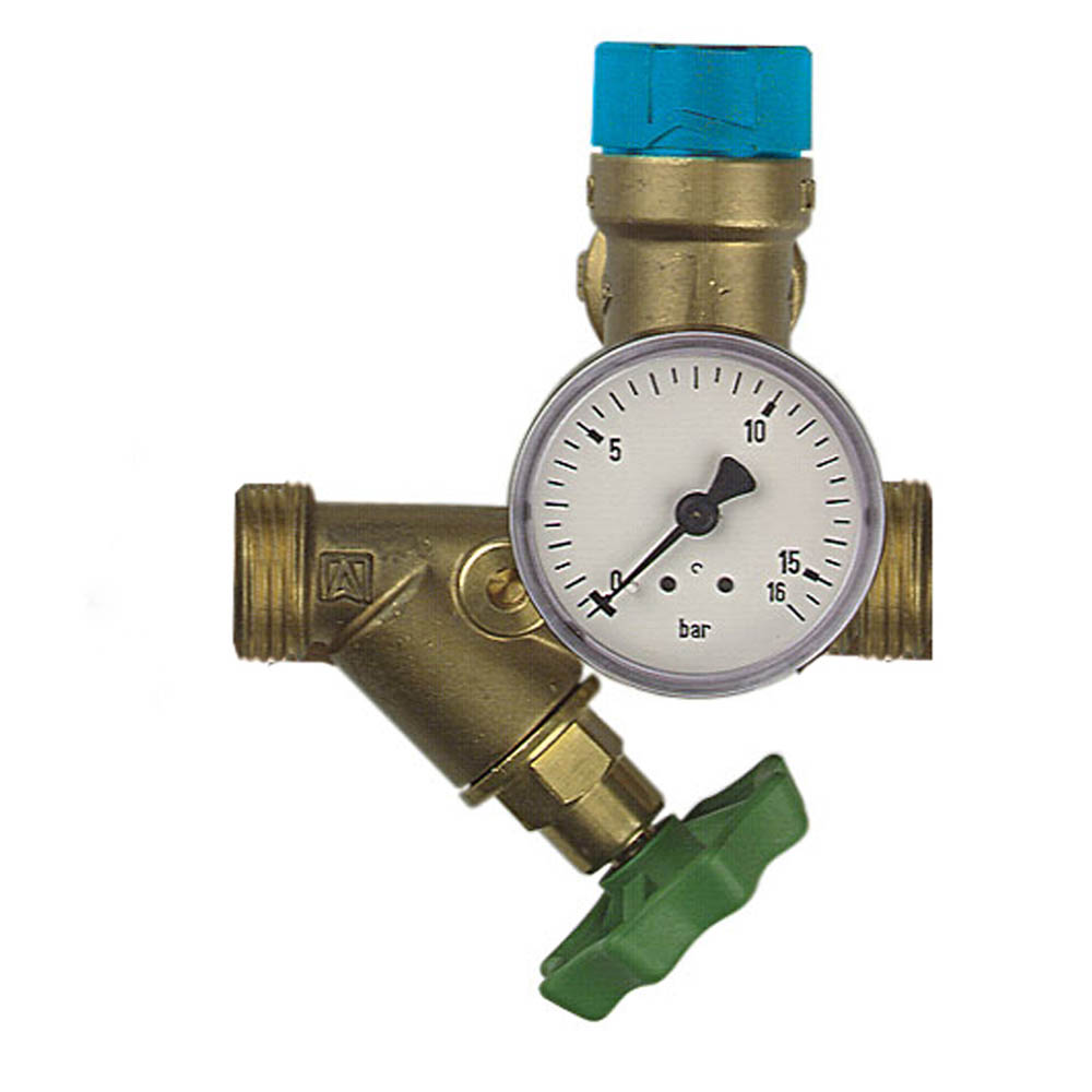 Safety group for boiler DN15 6bar threaded connection 3_4 Група безпеки до бойлеру DN 15 6 бар різьбове з'єднання 3/4"