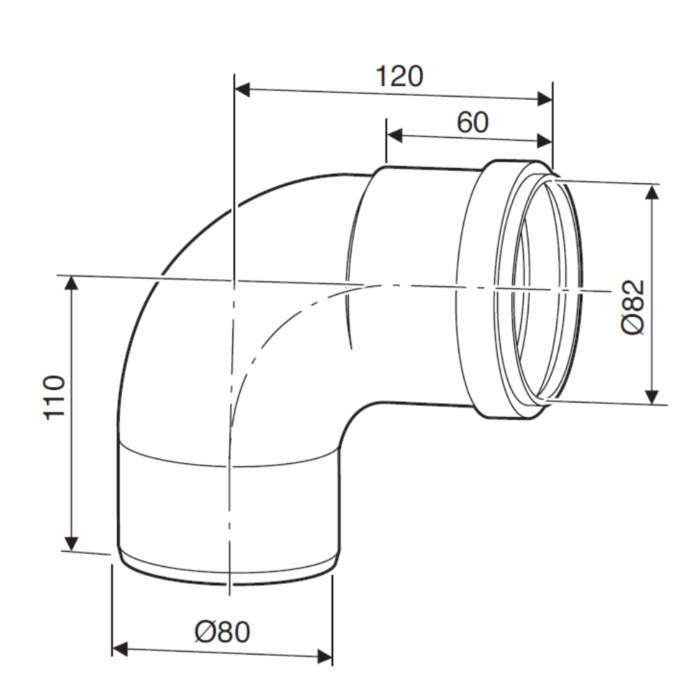 Відвід 90° Bosch AZB 619 схема